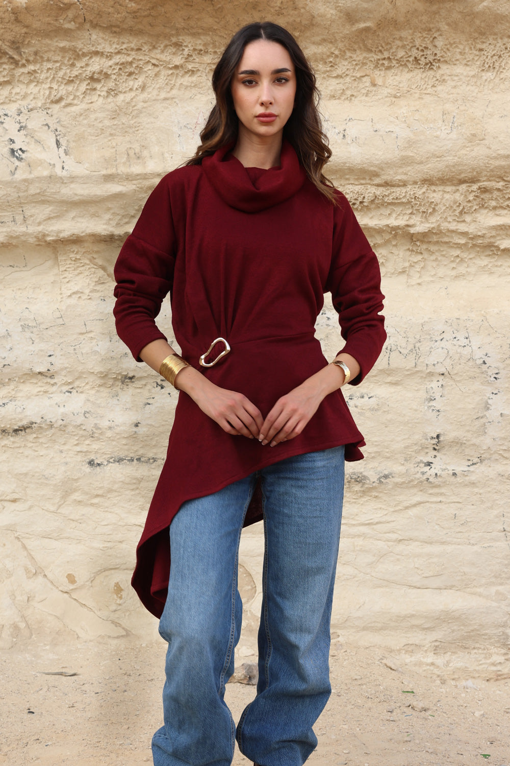 Draped Asymmetric Top