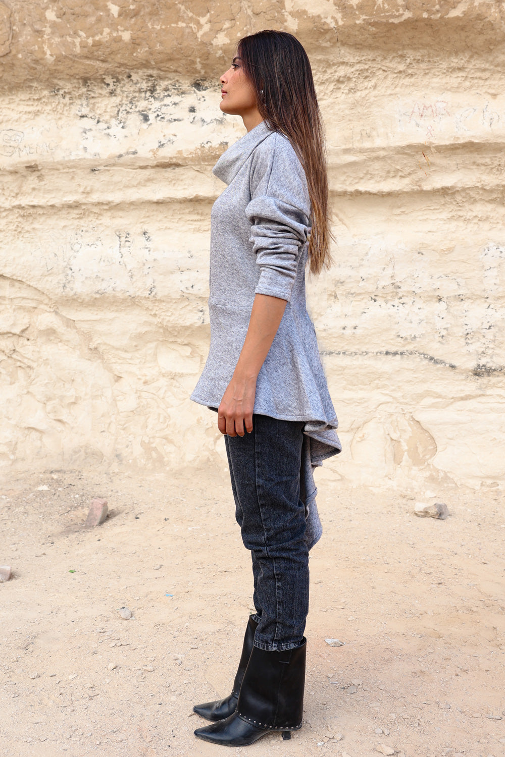 Draped Asymmetric Top