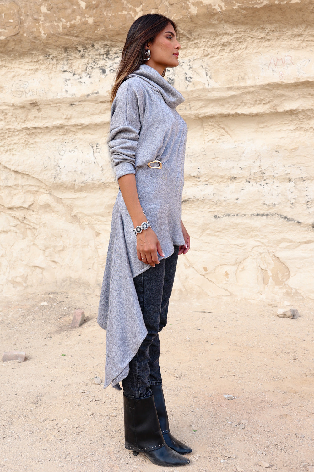 Draped Asymmetric Top