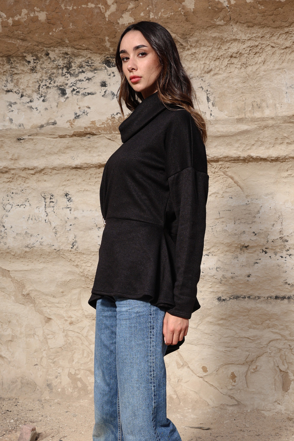 Draped Asymmetric Top