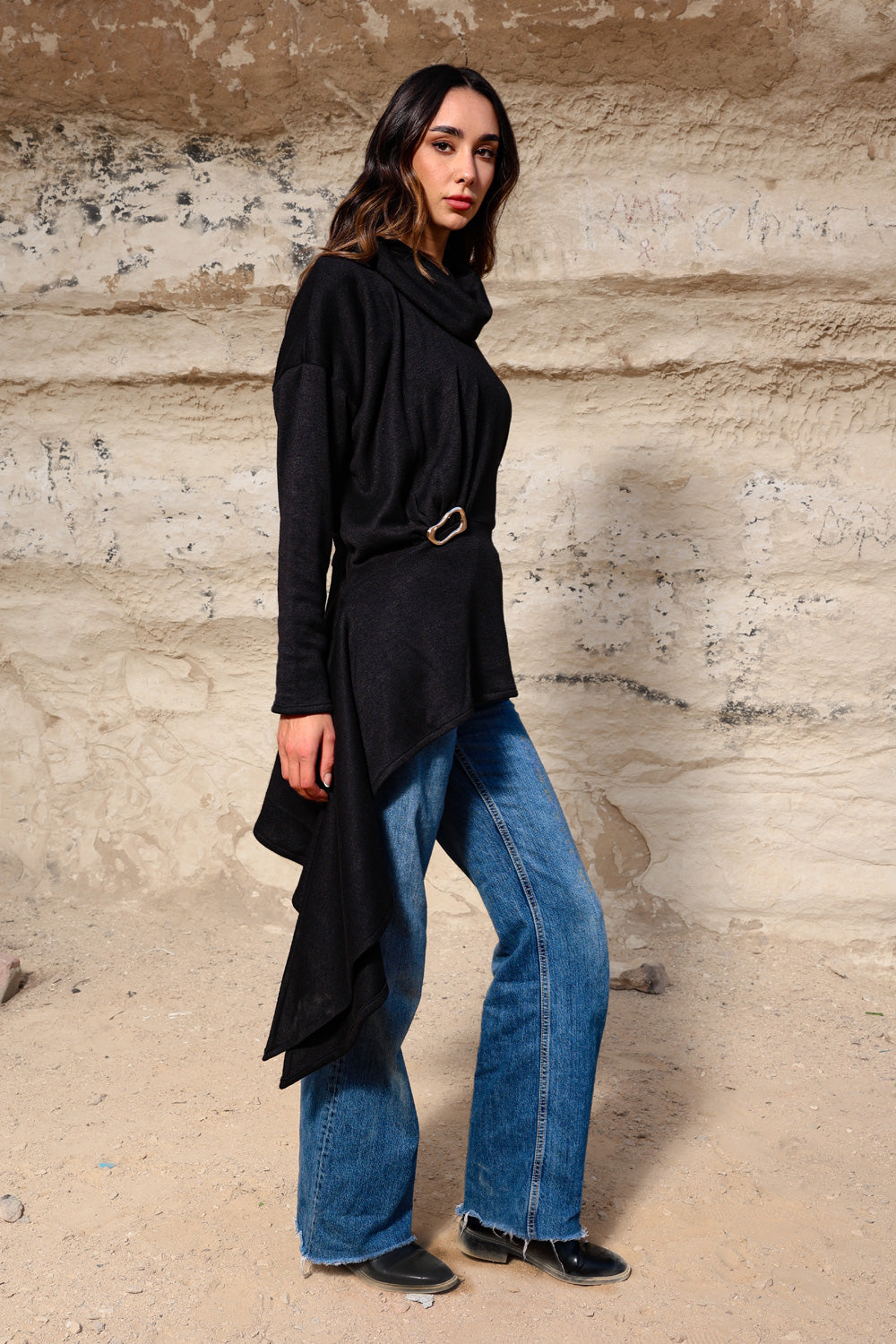 Draped Asymmetric Top