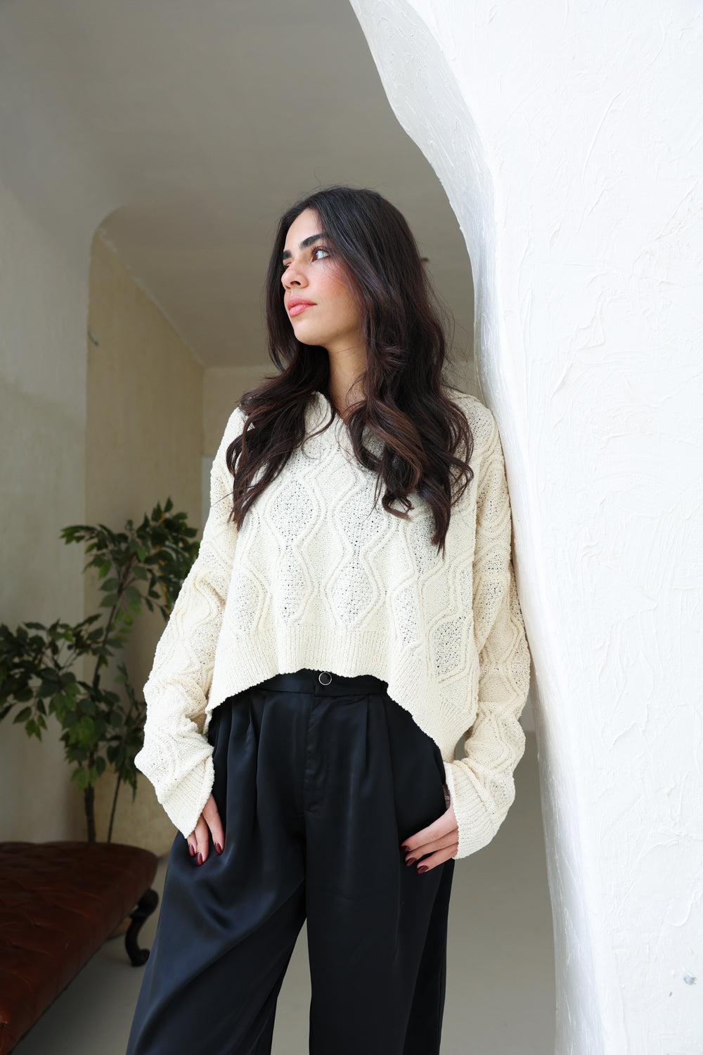 Creme Knit Sweater