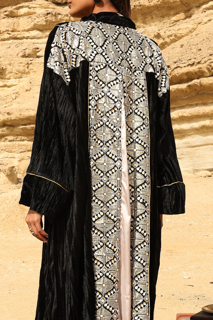 Velour noir kaftan