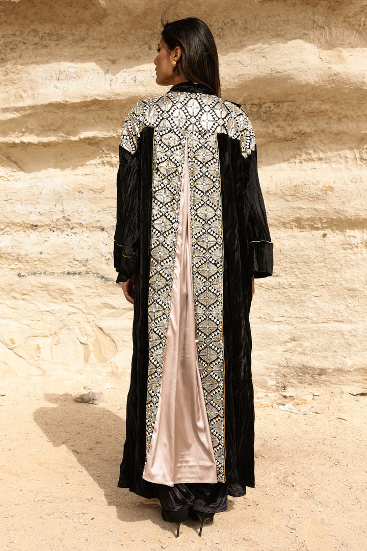 Velour noir kaftan