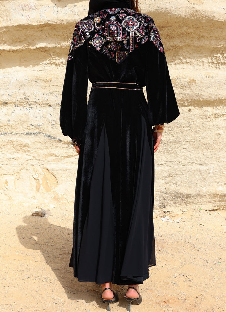 Bareeq mokhmal abaya