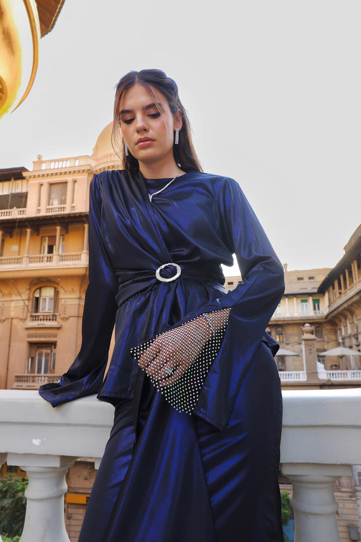 Crystal Glow Dress - Blue