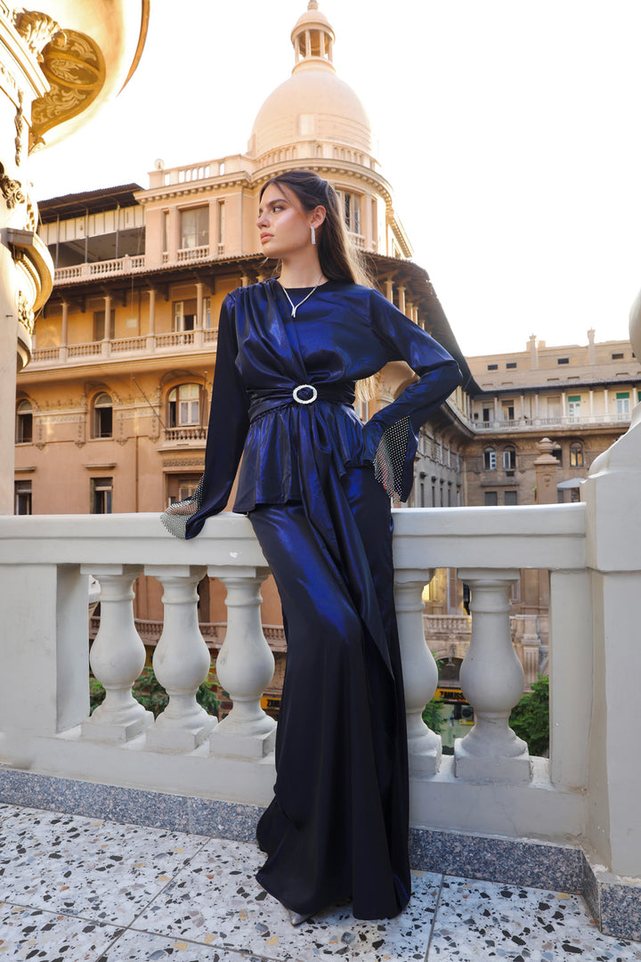 Crystal Glow Dress - Blue