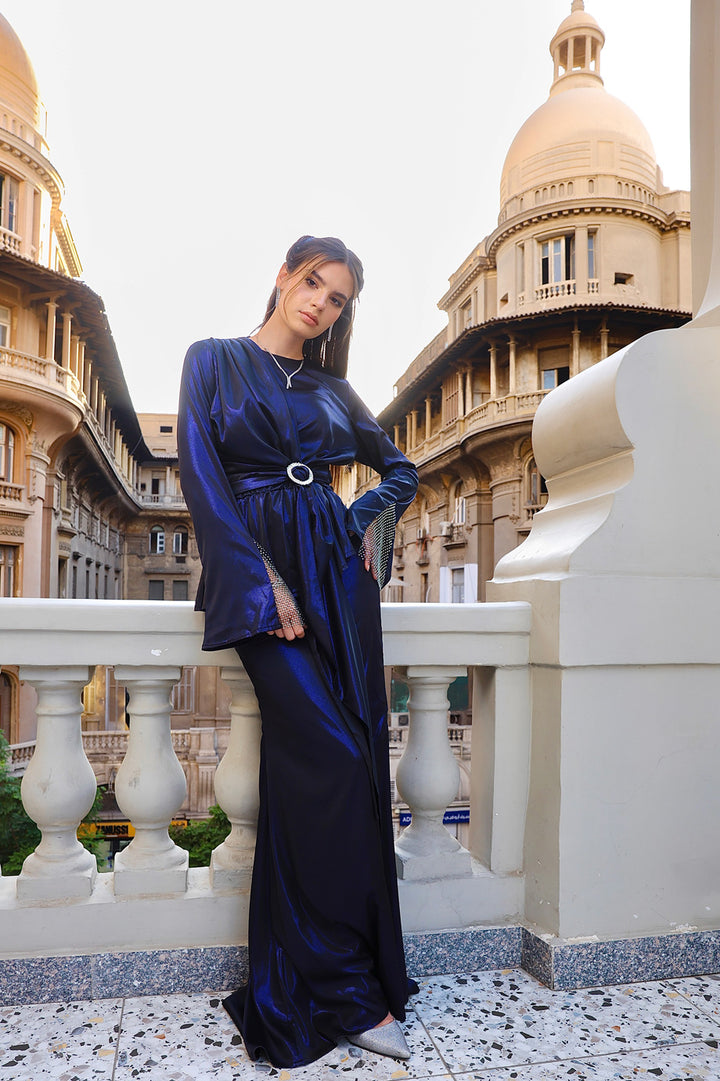 Crystal Glow Dress - Blue
