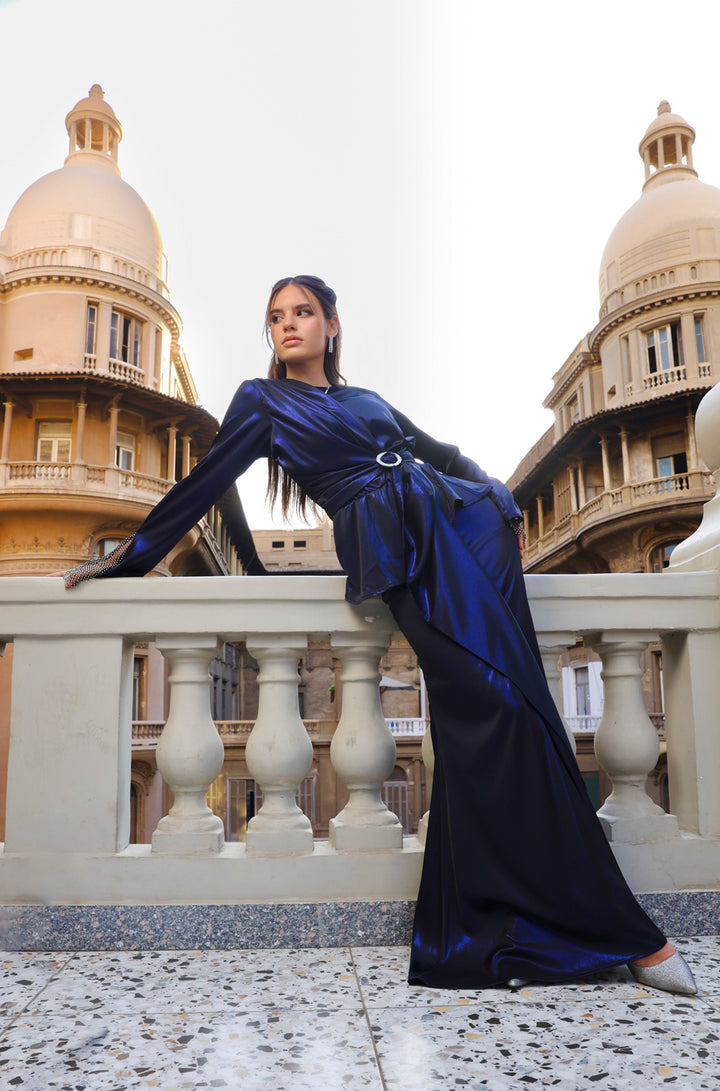 Crystal Glow Dress - Blue