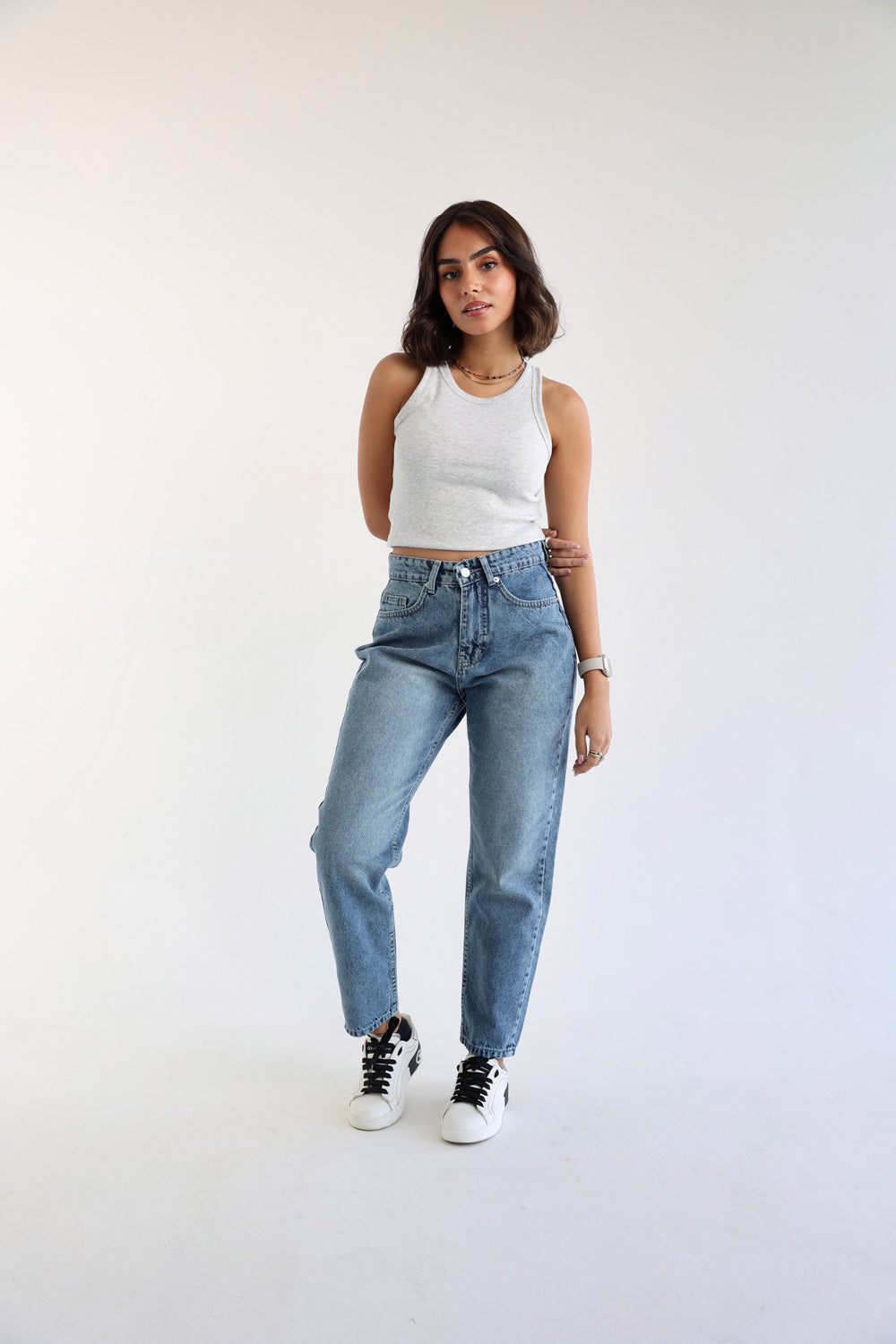 Mom Fit Jeans - Denim Blue