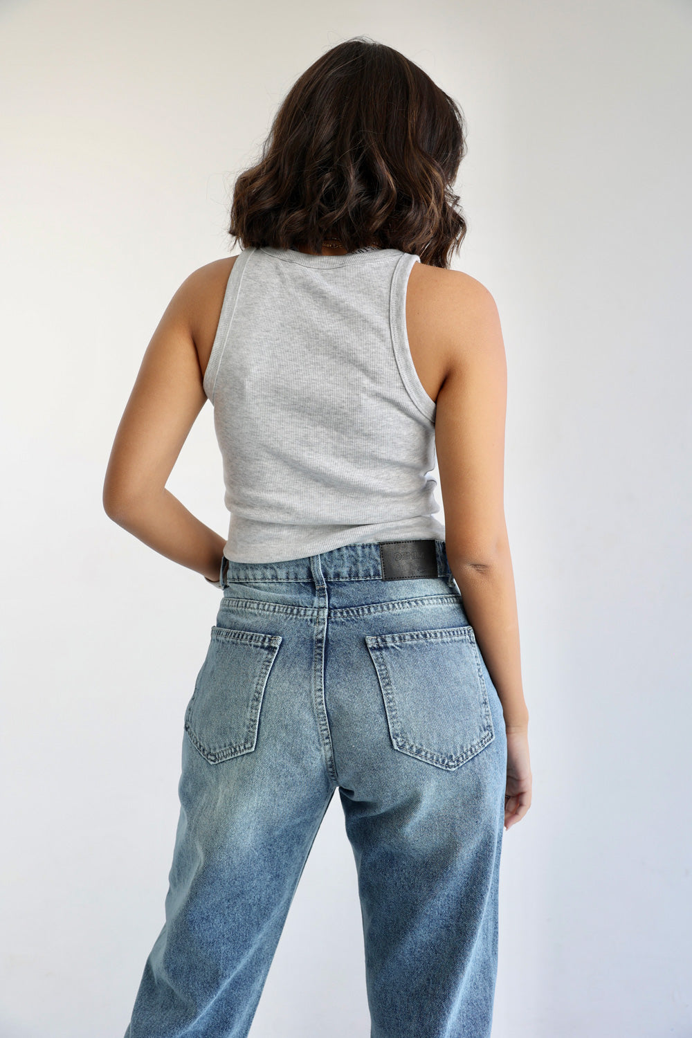 Mom Fit Jeans - Denim Blue