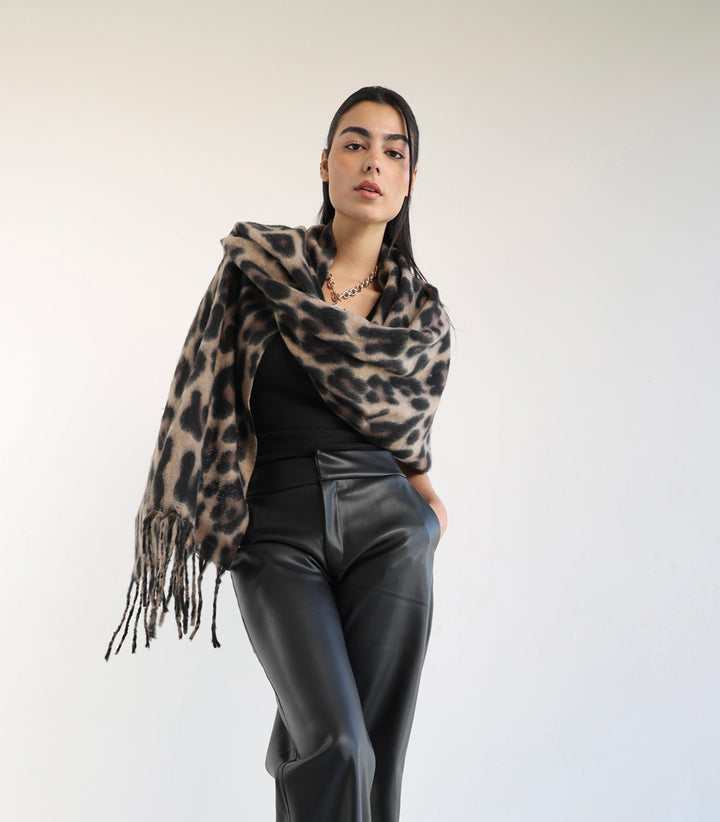 Animal Print Warm Scarf