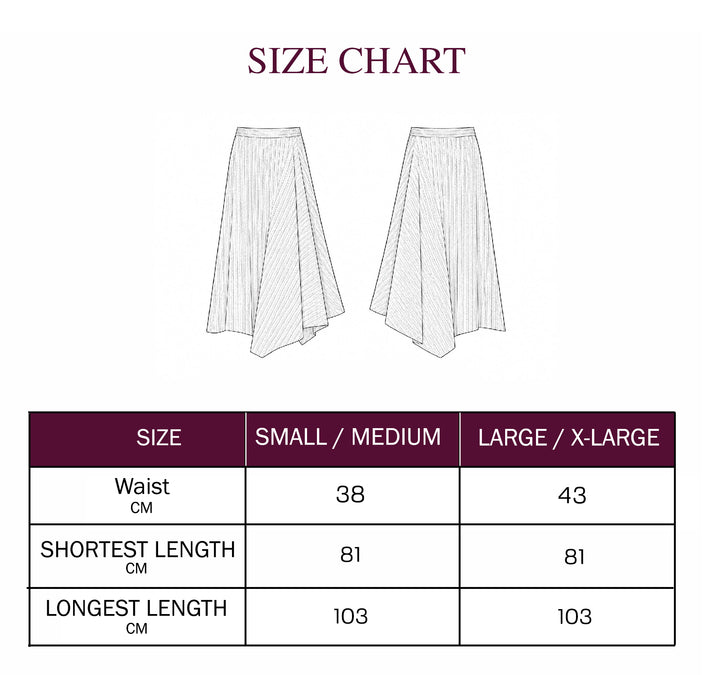Asymmetric Knitted Skirt - Black