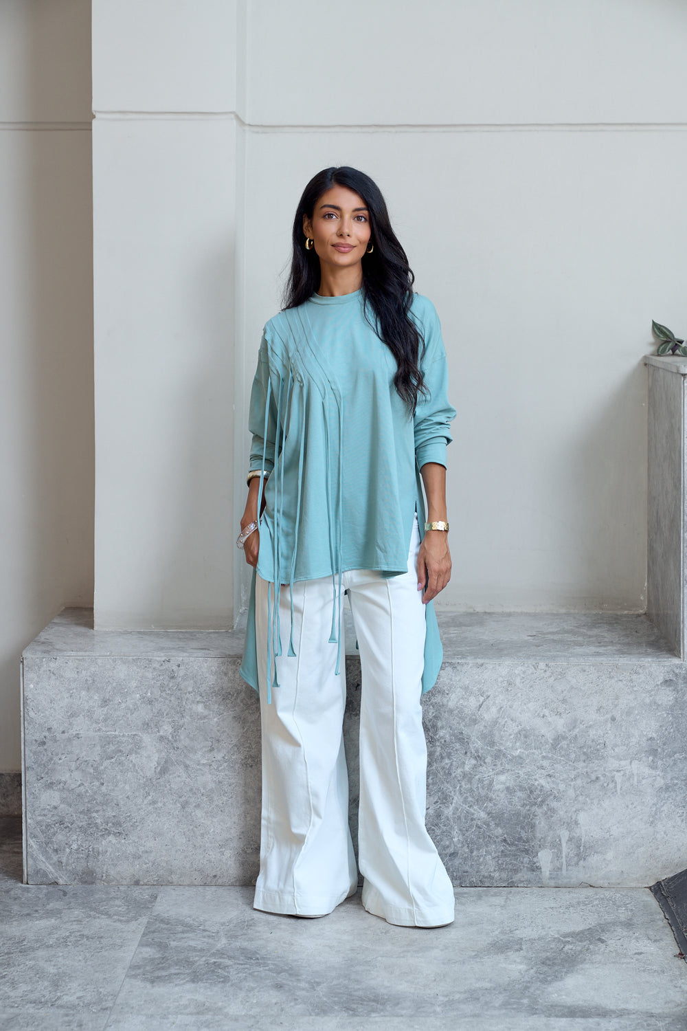 Fringes Cotton T-shirt