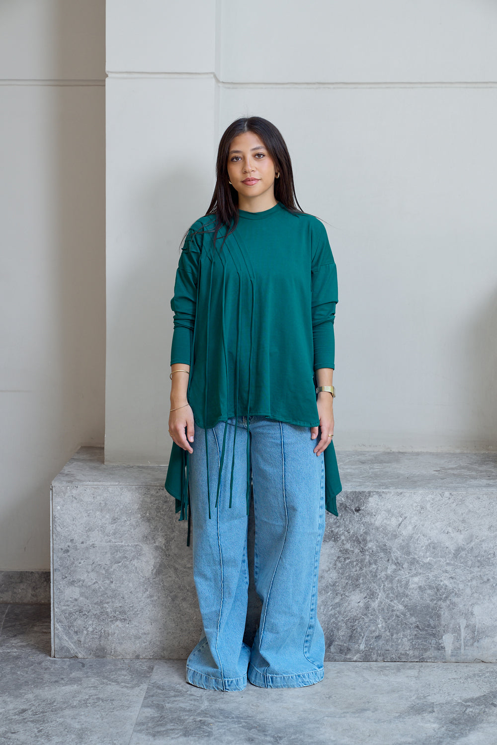 Fringes Cotton T-shirt