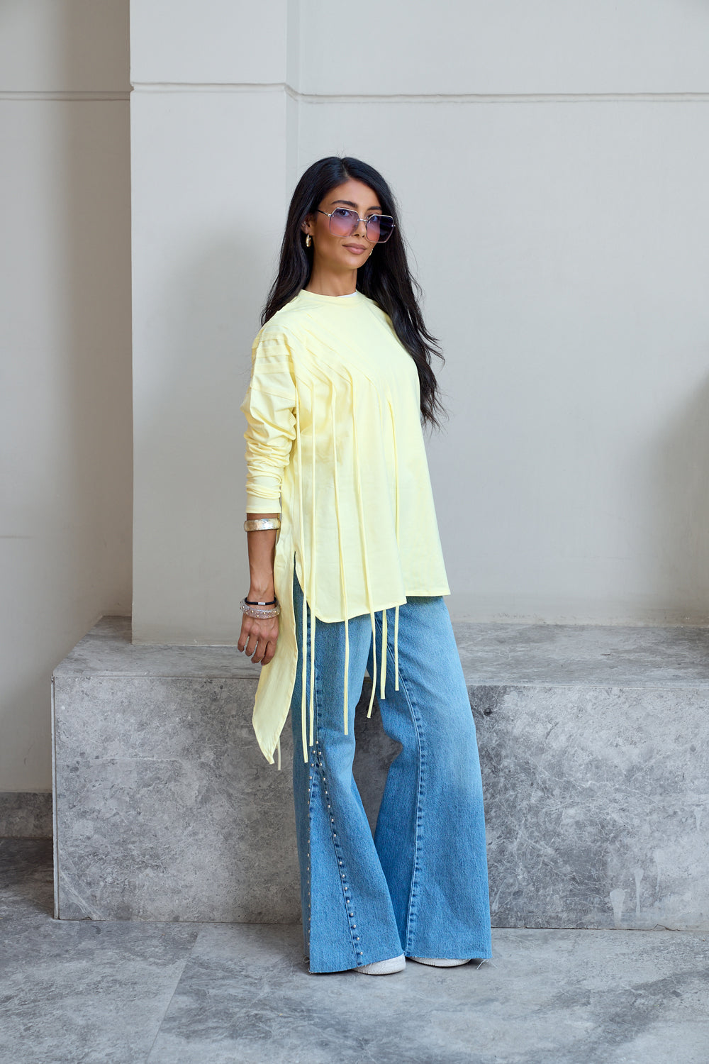 Fringes Cotton T-shirt