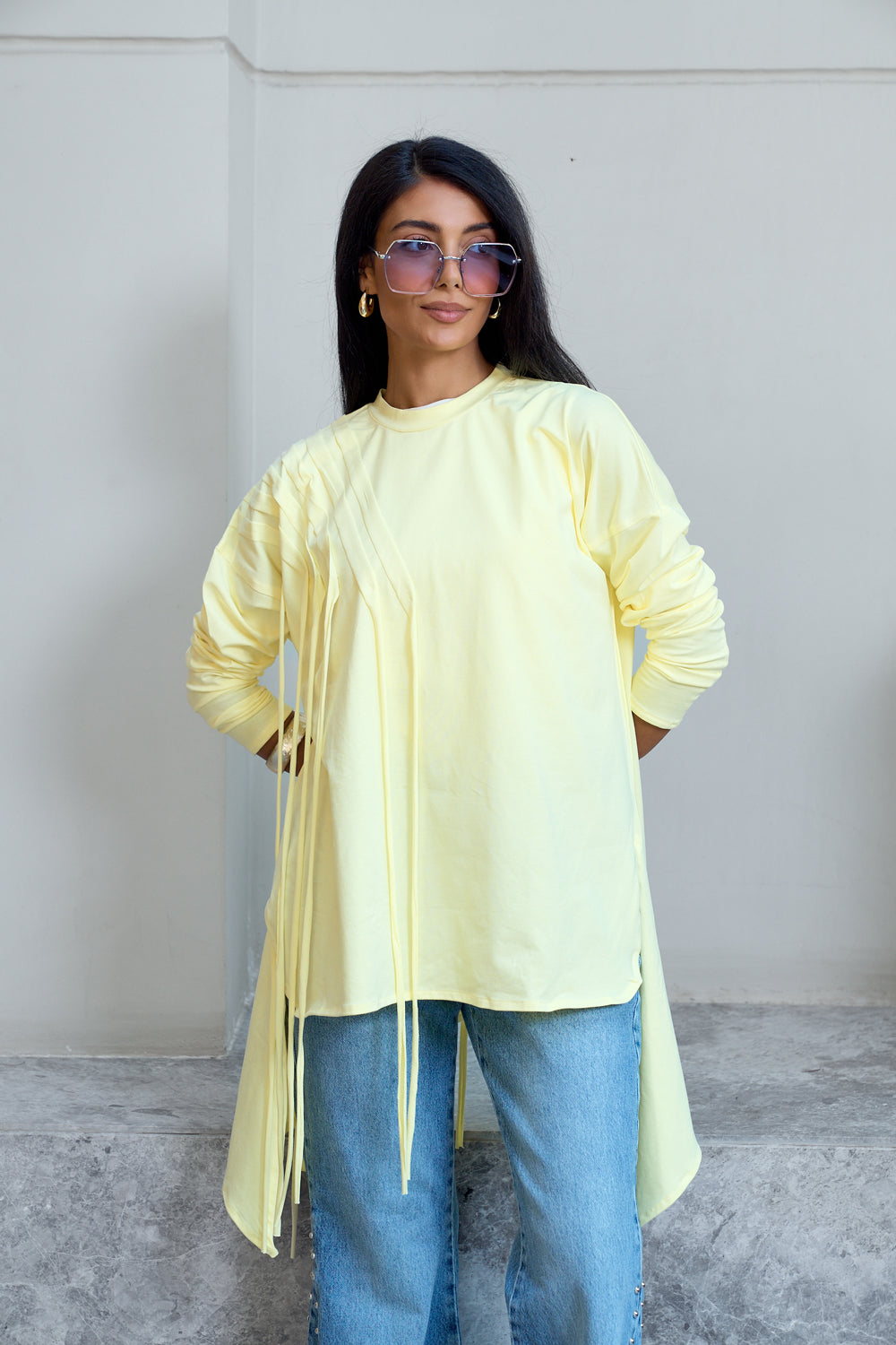 Fringes Cotton T-shirt