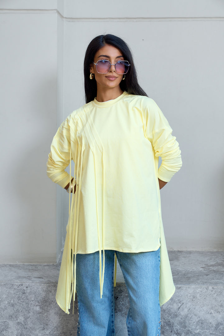 Fringes Cotton T-shirt