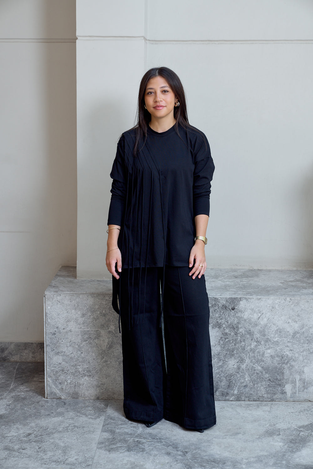 Fringes Cotton T-shirt