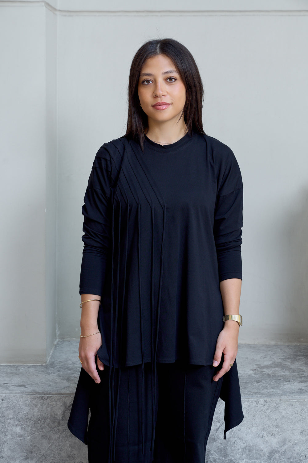 Fringes Cotton T-shirt