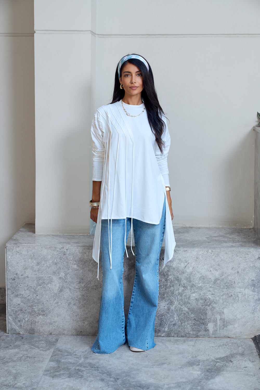 Fringes Cotton T-shirt