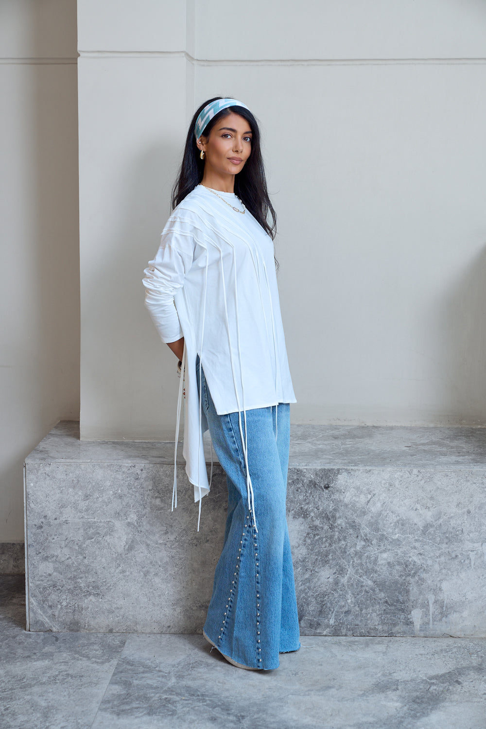 Fringes Cotton T-shirt