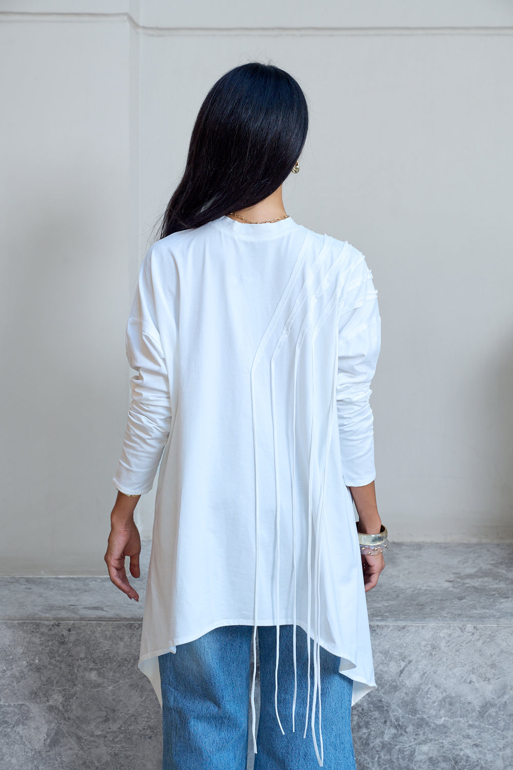 Fringes Cotton T-shirt