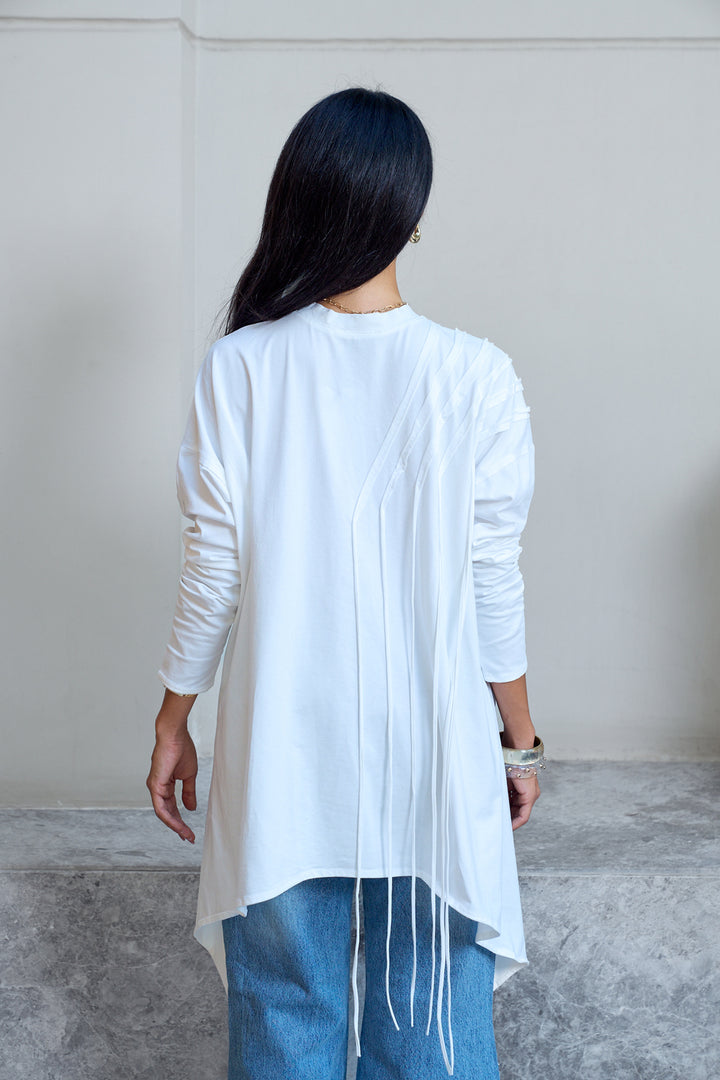 Fringes Cotton T-shirt