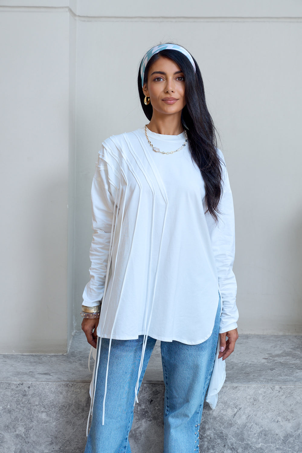 Fringes Cotton T-shirt