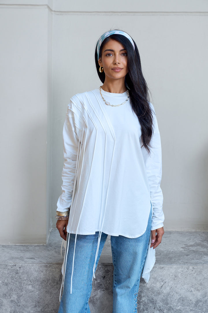 Fringes Cotton T-shirt