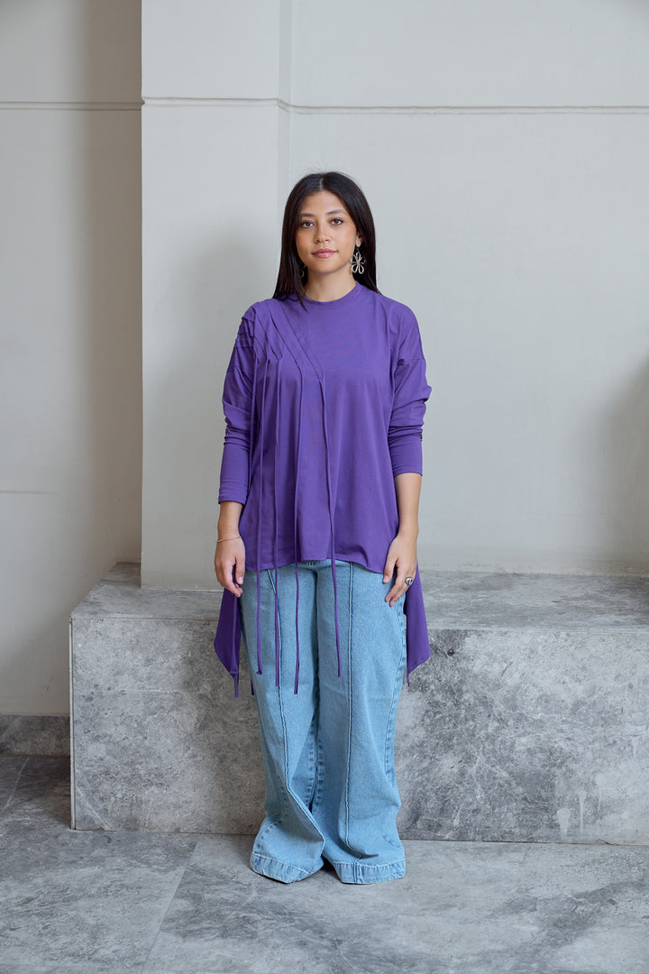Fringes Cotton T-shirt