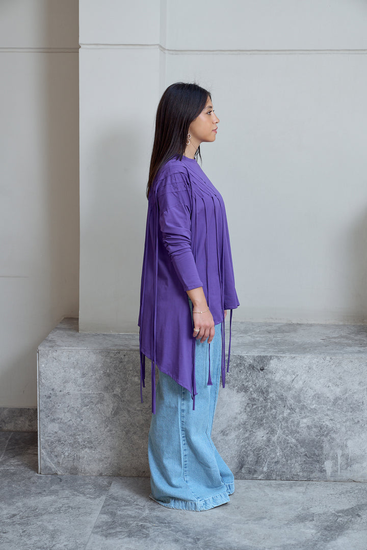 Fringes Cotton T-shirt