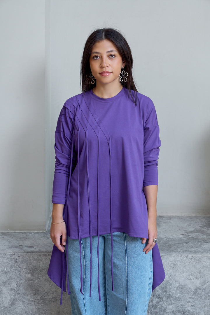 Fringes Cotton T-shirt
