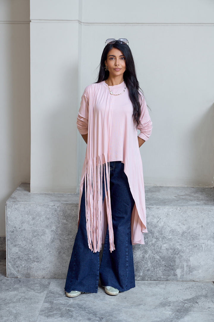 High-low Fringes Top