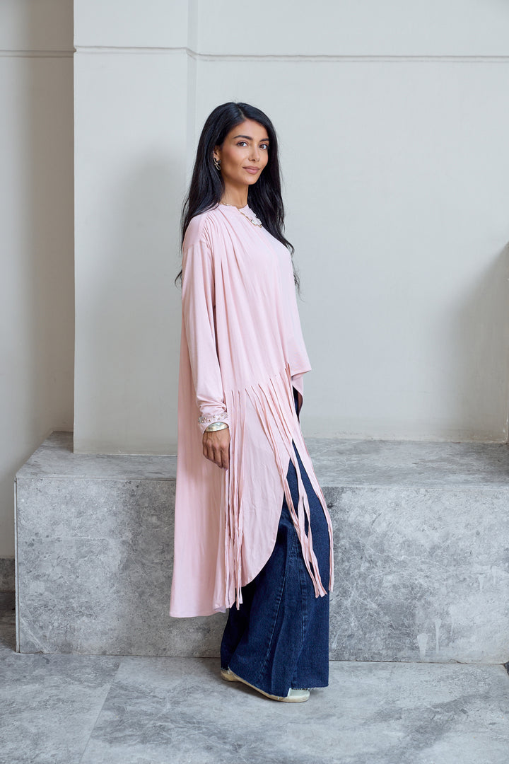 High-low Fringes Top