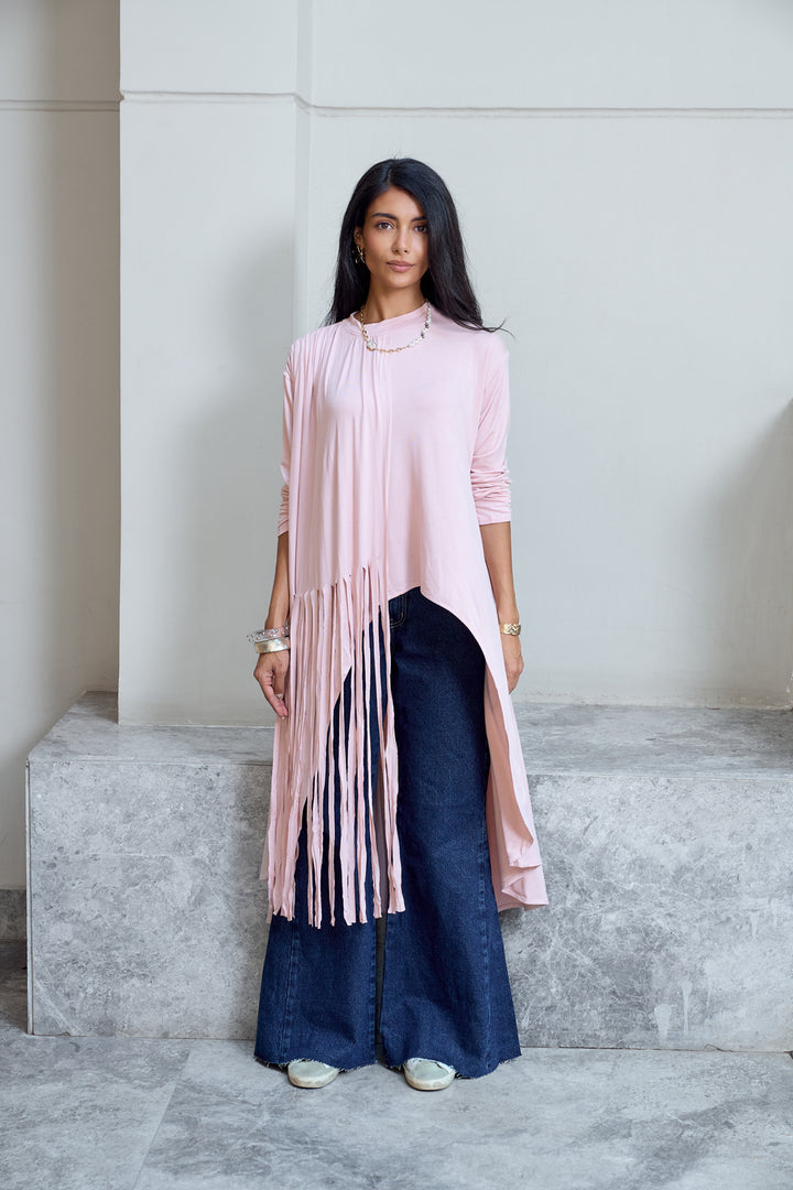 High-low Fringes Top