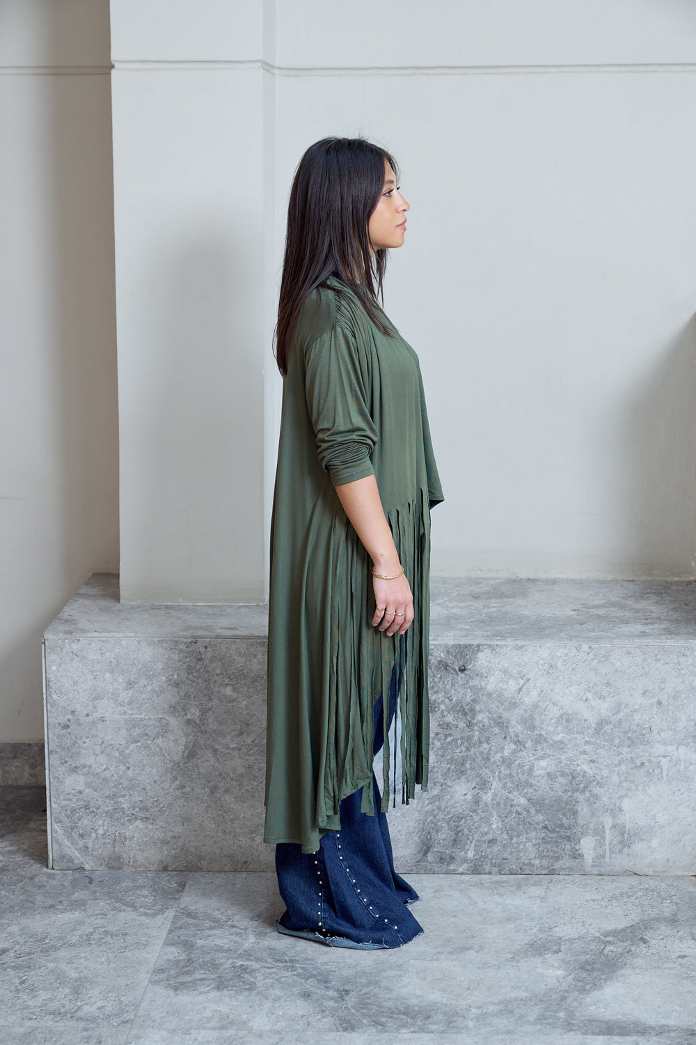 High-low Fringes Top