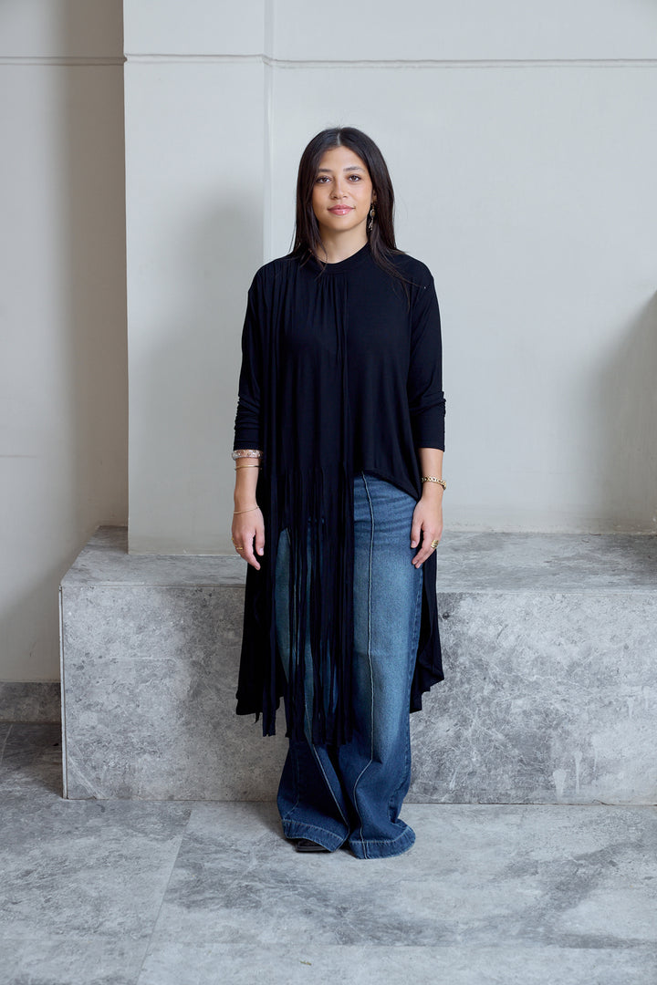 High-low Fringes Top