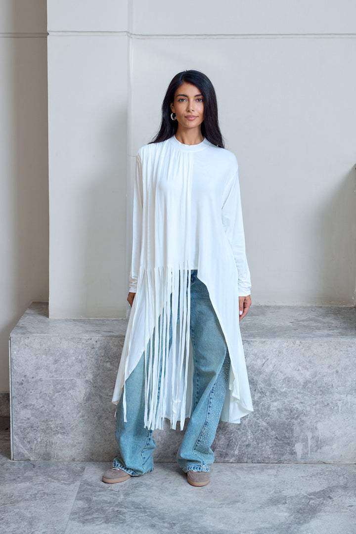 High-low Fringes Top