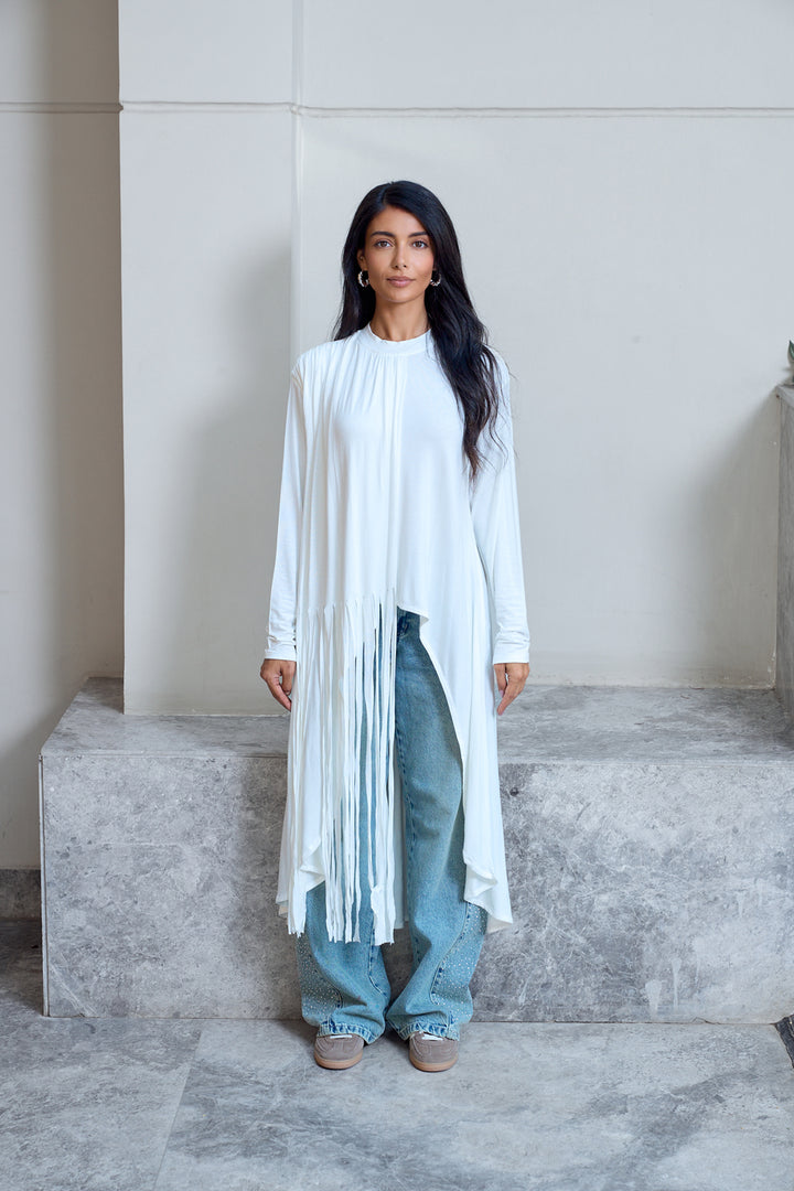High-low Fringes Top