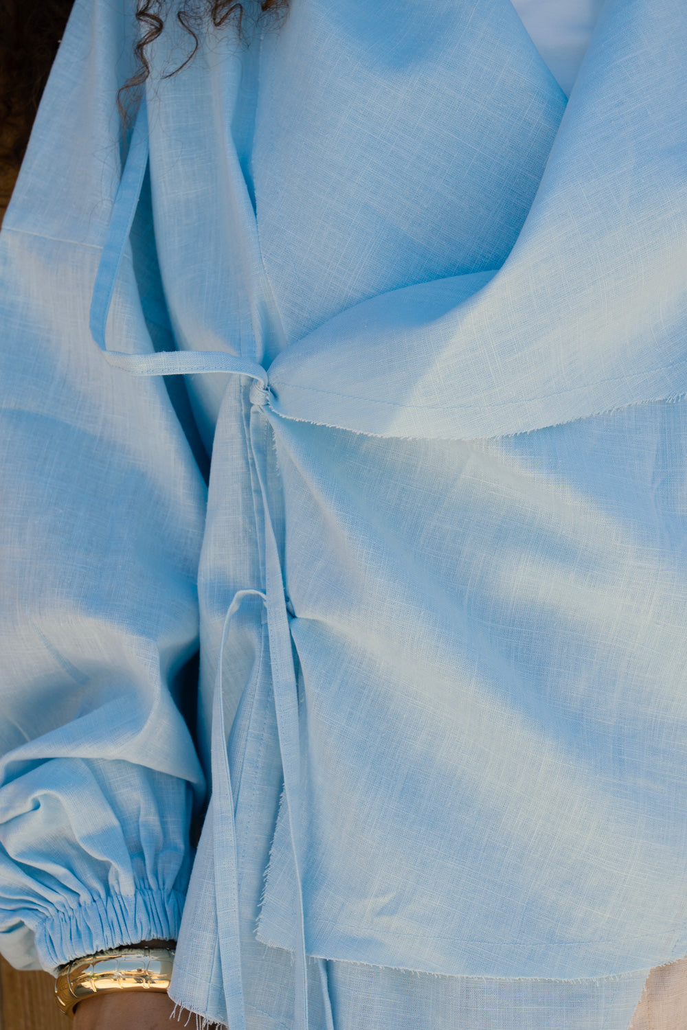 The linen jacket - Baby Blue
