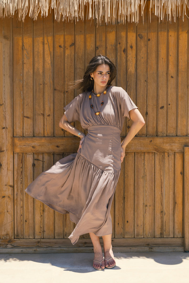 Lumi dress - Tanned Beige