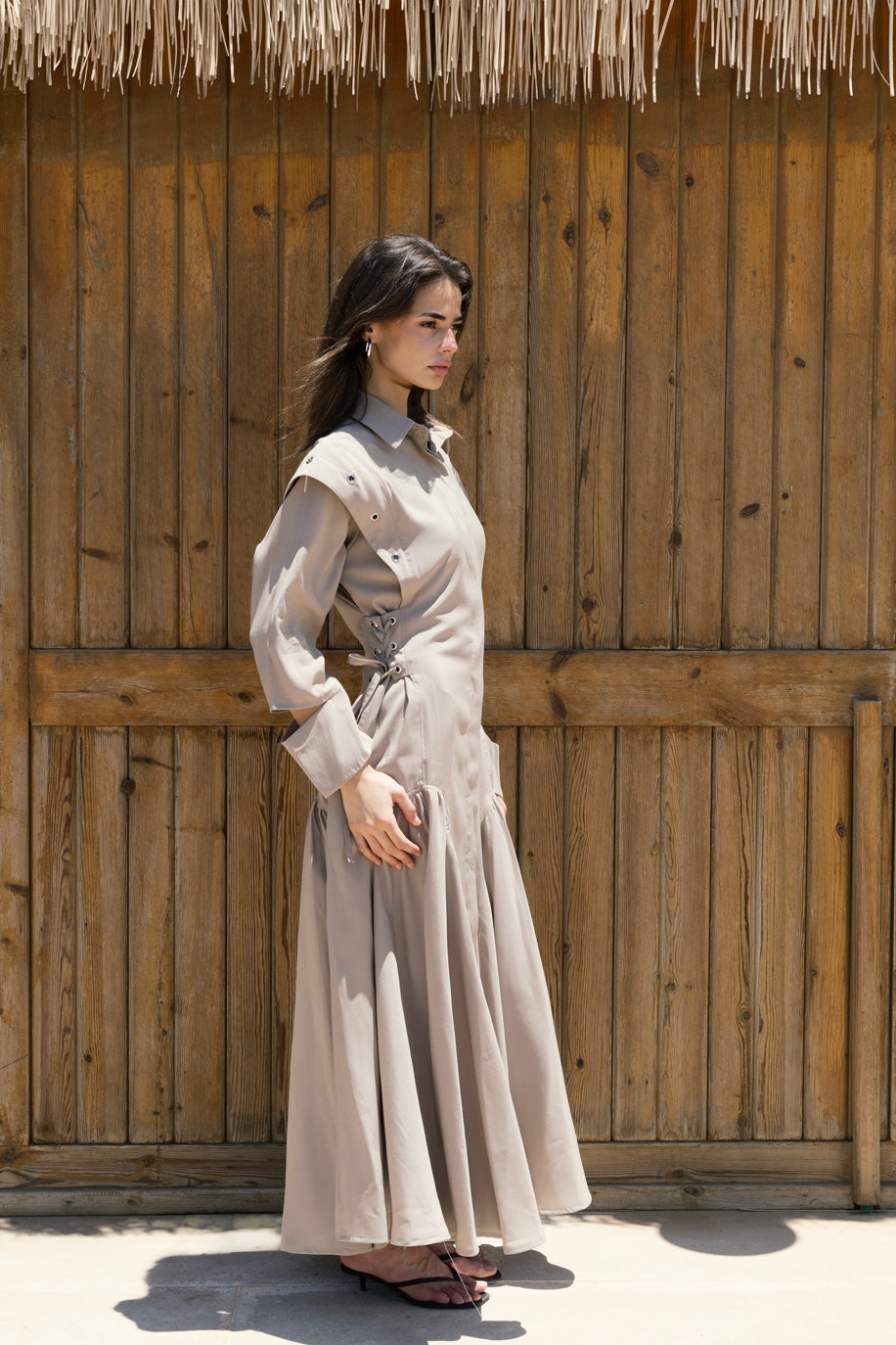 Outline Dress - Cafe