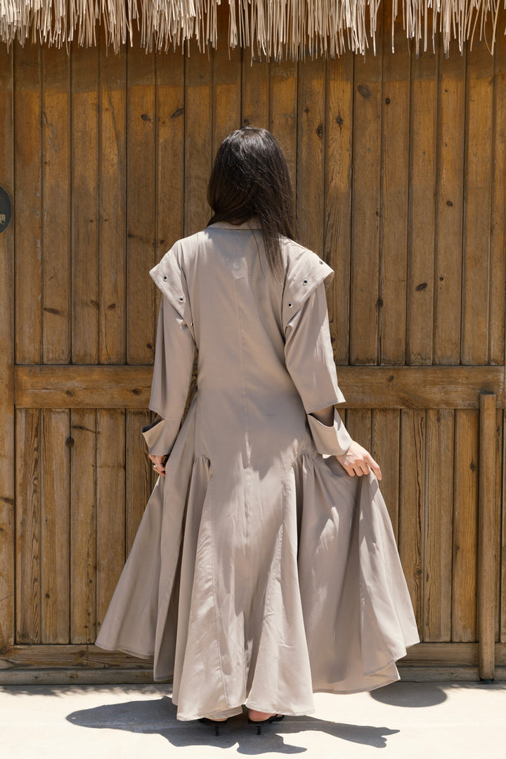 Outline Dress - Cafe