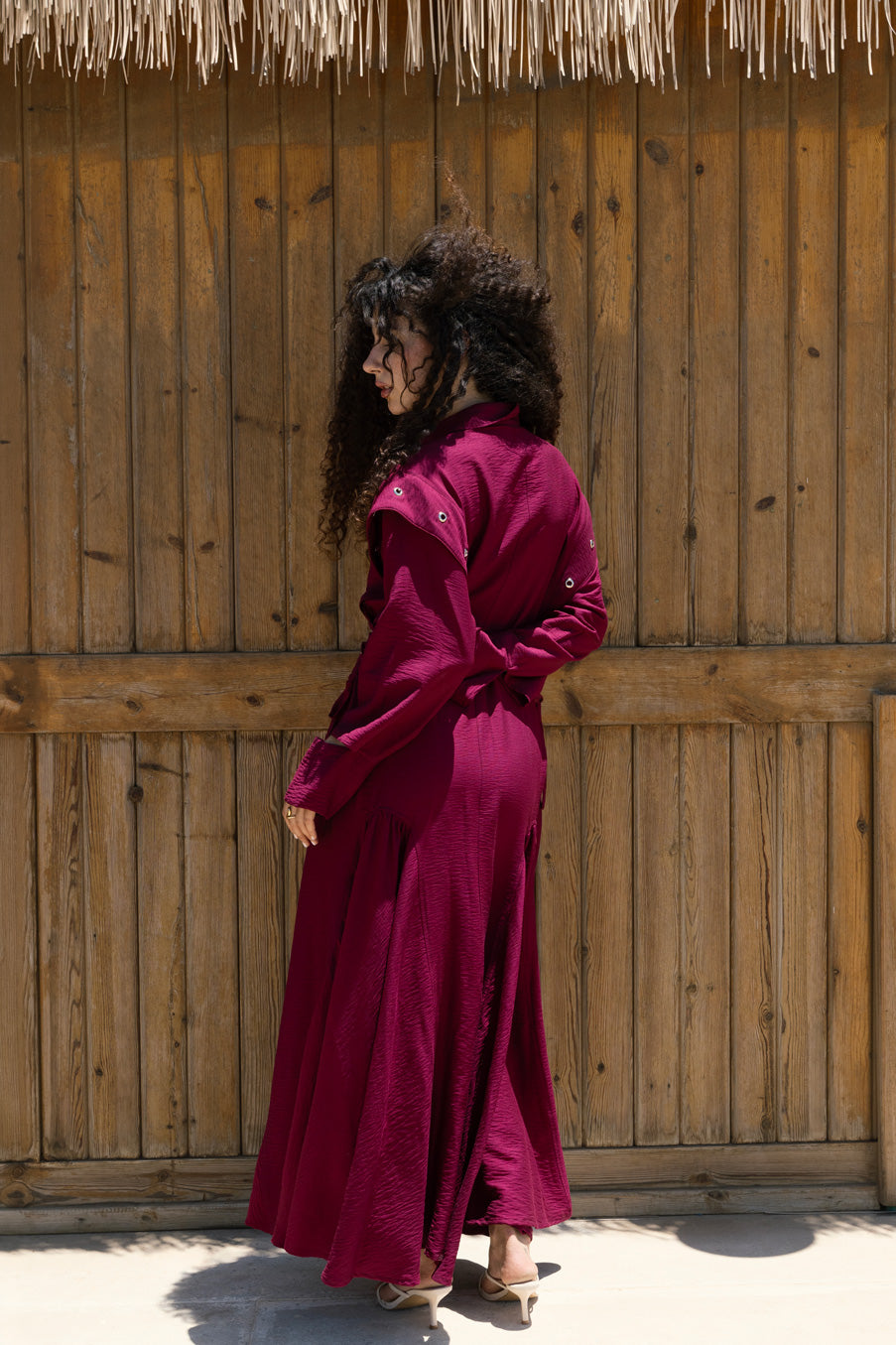 Outline Dress - Magenta