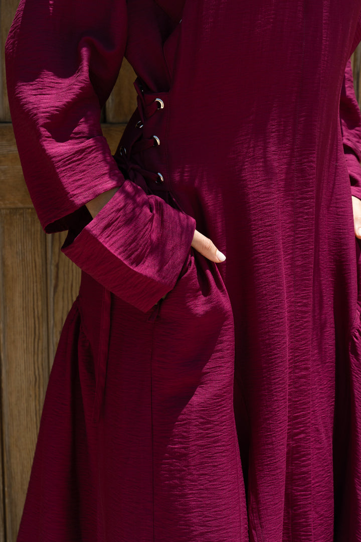 Outline Dress - Magenta