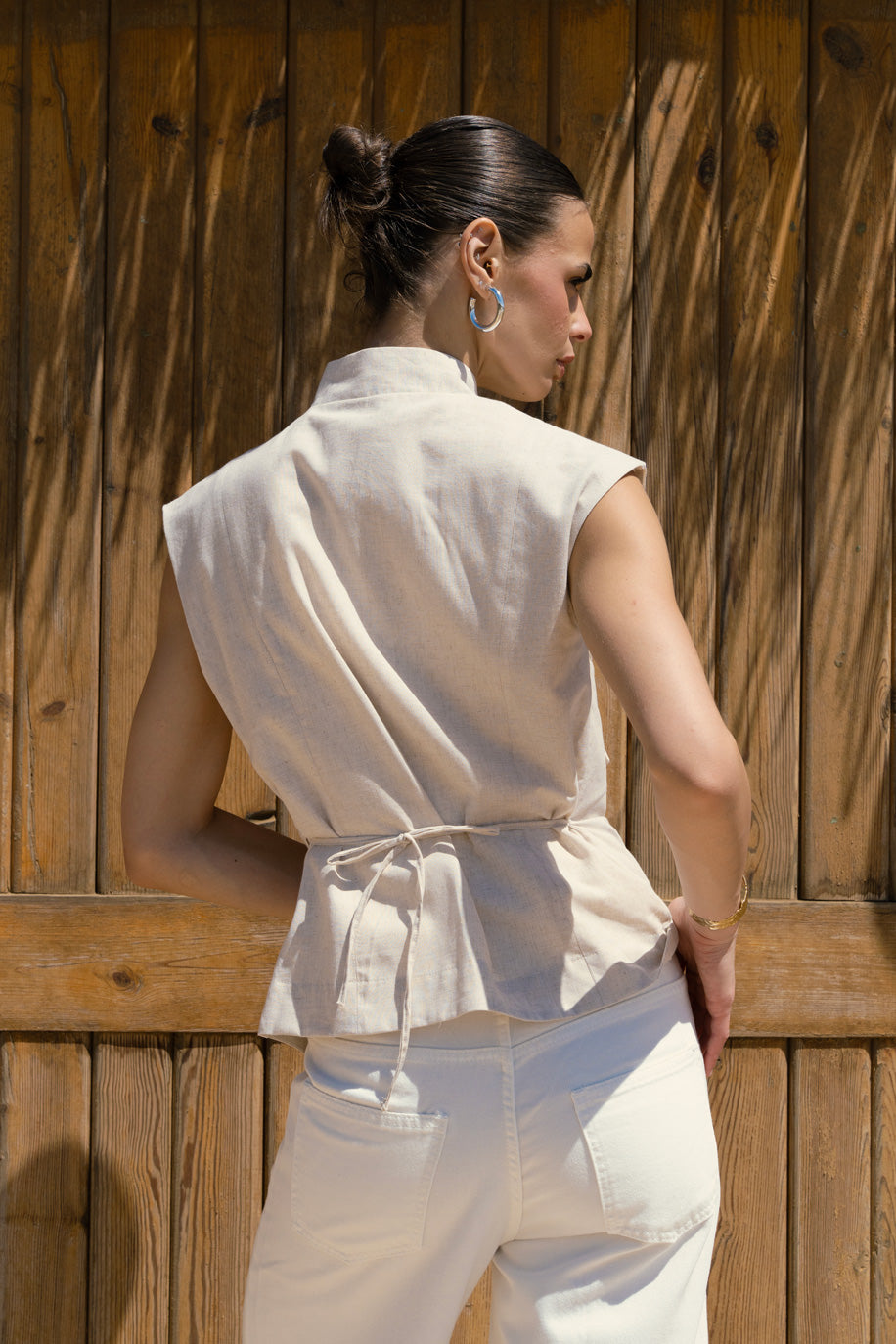 Contour vest - Beige
