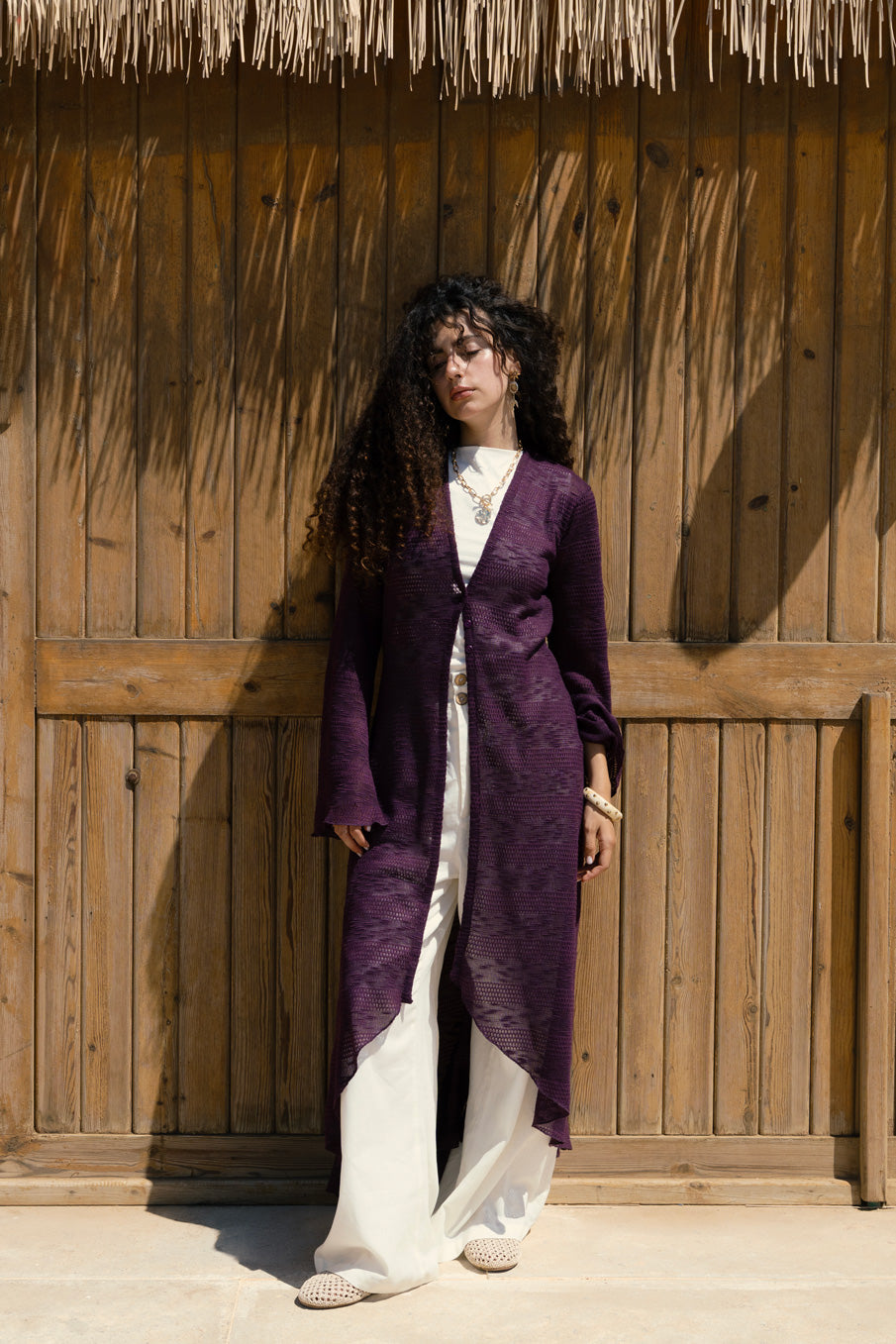 Sol Cardigan - Purple Plum