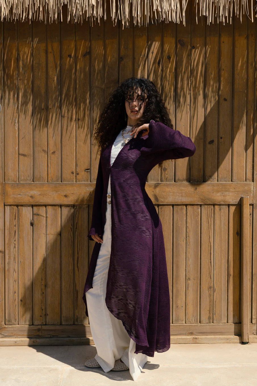 Sol Cardigan - Purple Plum