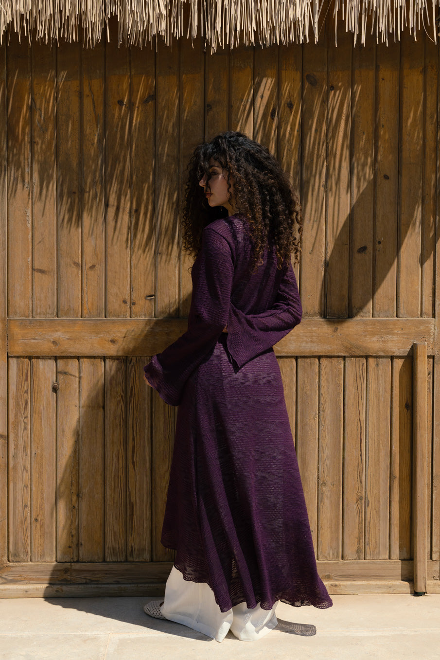 Sol Cardigan - Purple Plum